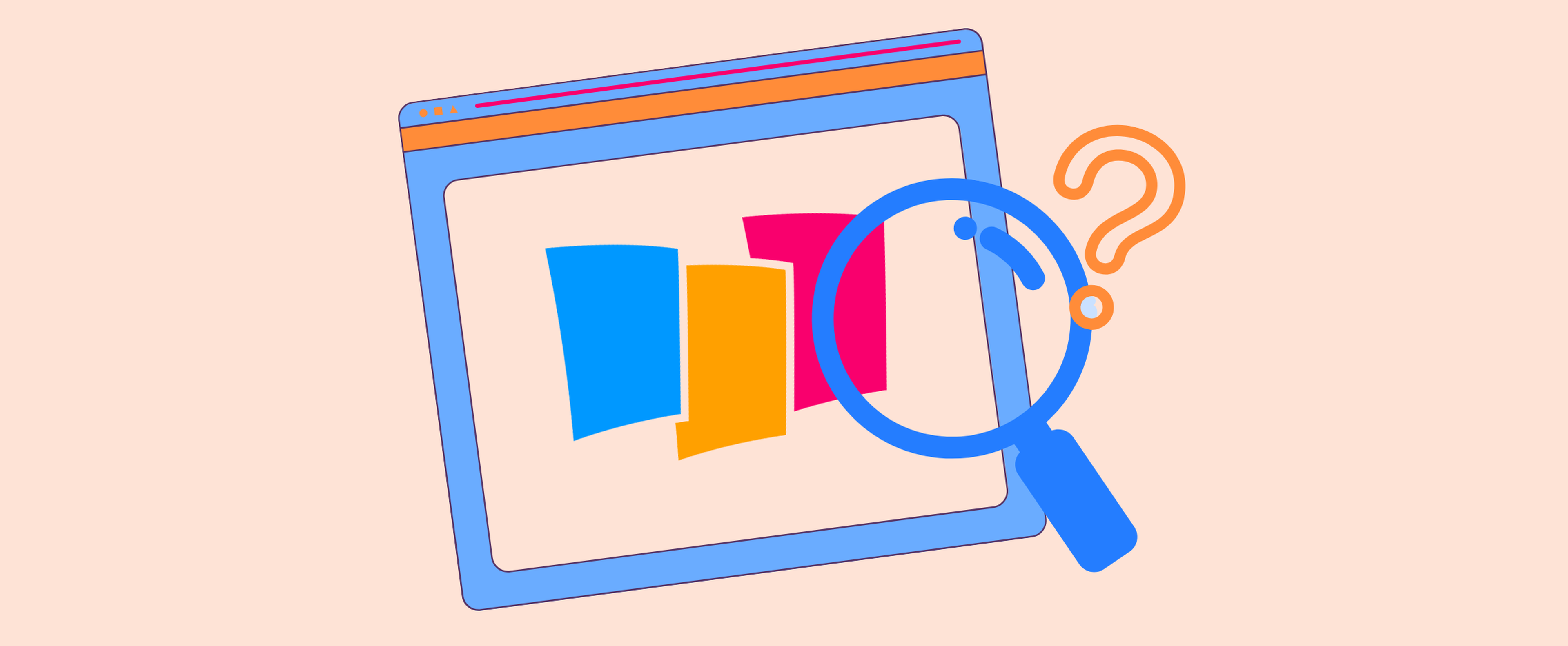 coupons.com logo with a blue magnifying glass and orange question mark